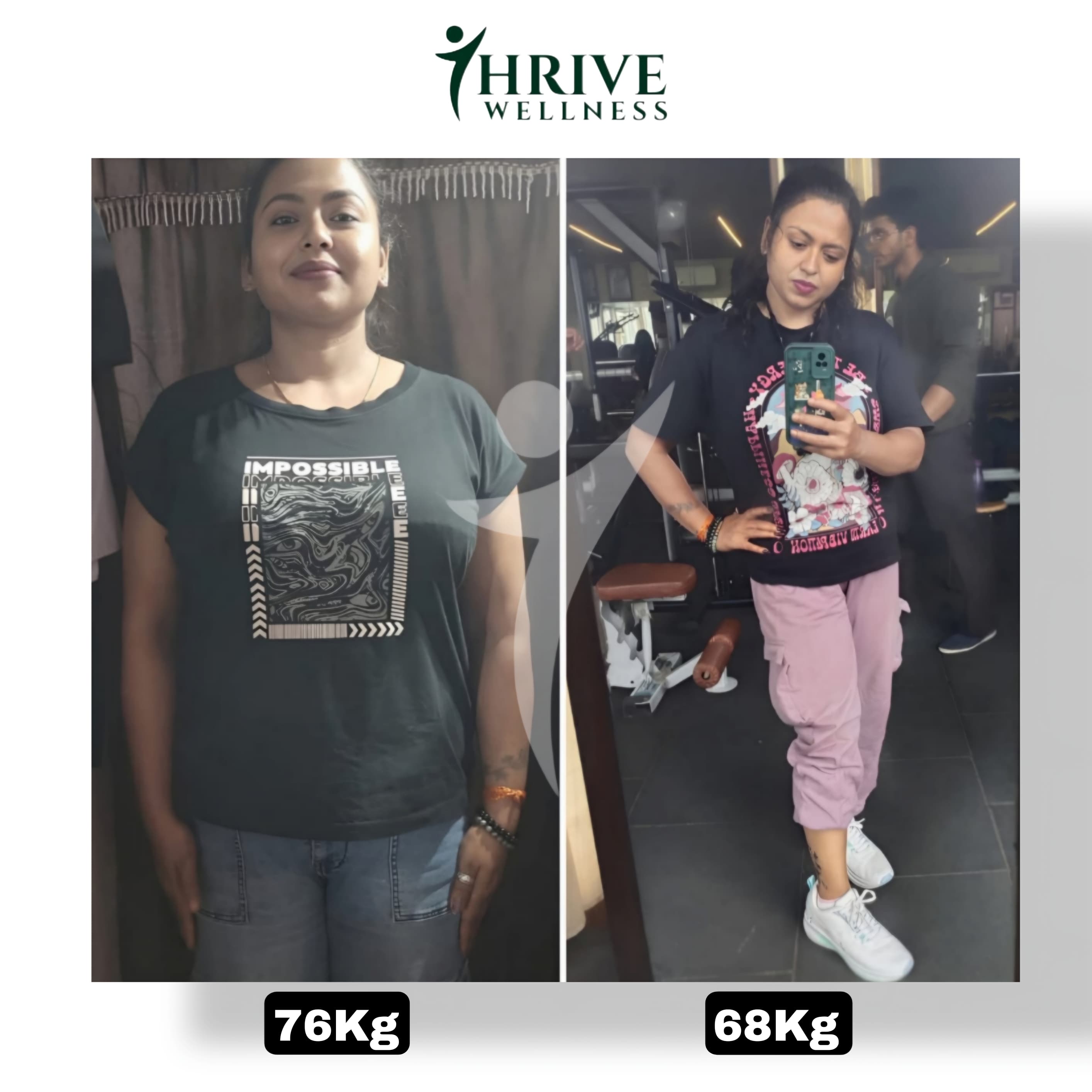 Reena lost 8 kgs